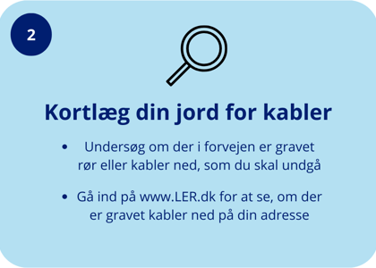 Trin 2 i guide om hvordan man selv graver rør ned til fiberkabler Fibernet installation